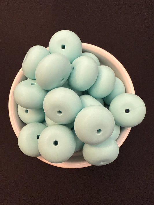 22mm Abacus Solid Color Beads - Mystic Sea 46