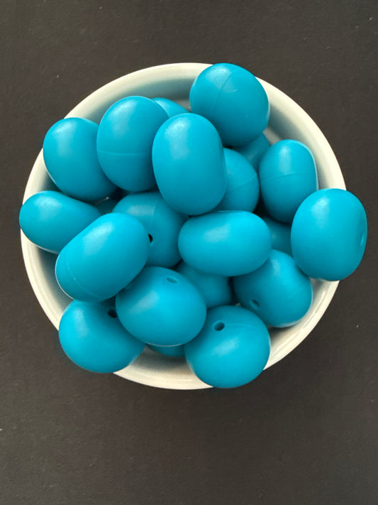 22mm Abacus Solid Color Beads - Tropical Blue 34
