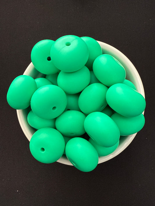 22mm Abacus Solid Color Beads - Jade 30
