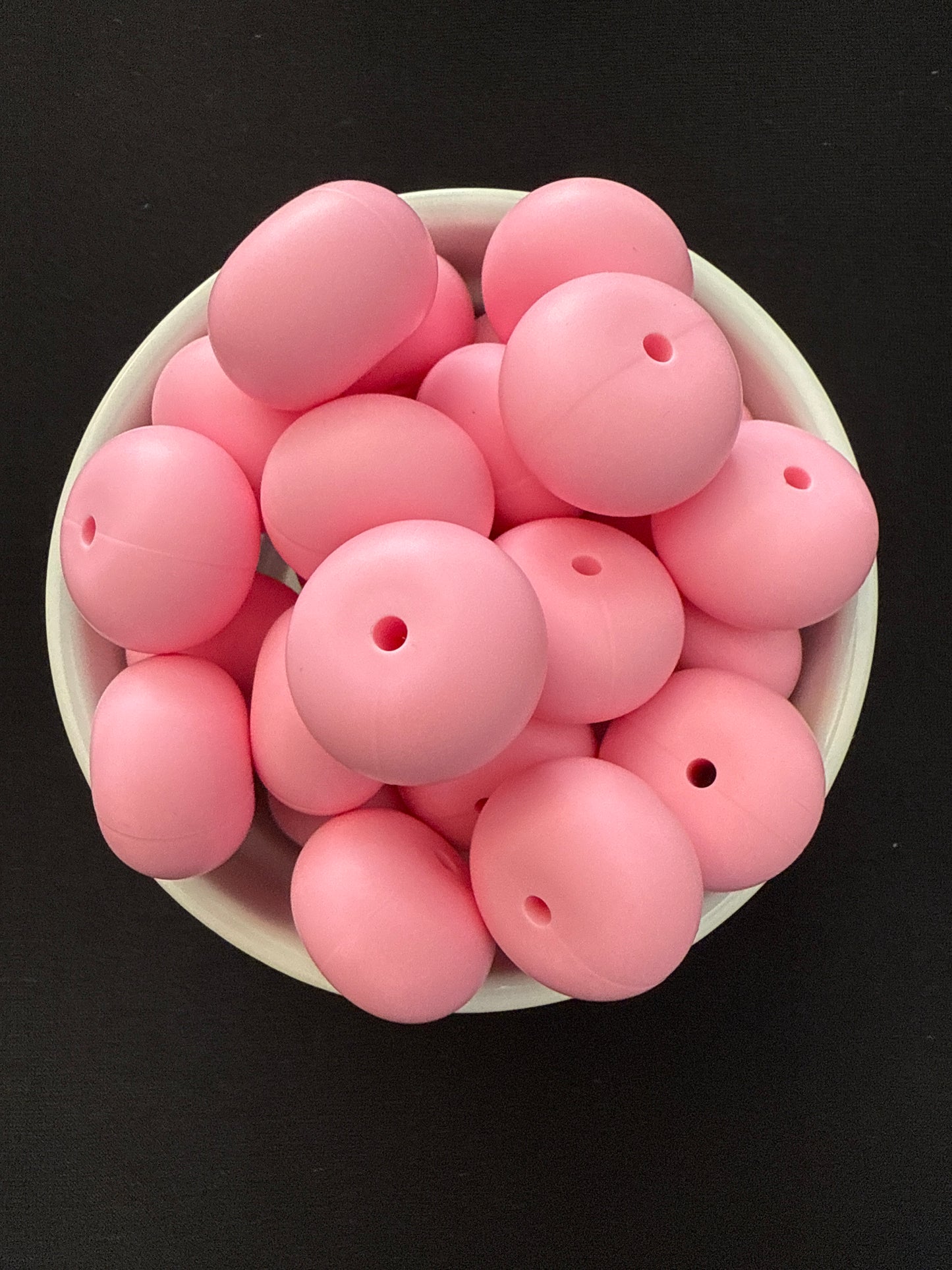 22mm Abacus Solid Color Beads - Bubblegum Pink 72