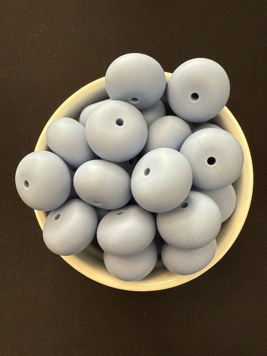 22mm Abacus Solid Color Beads - Serenity 49