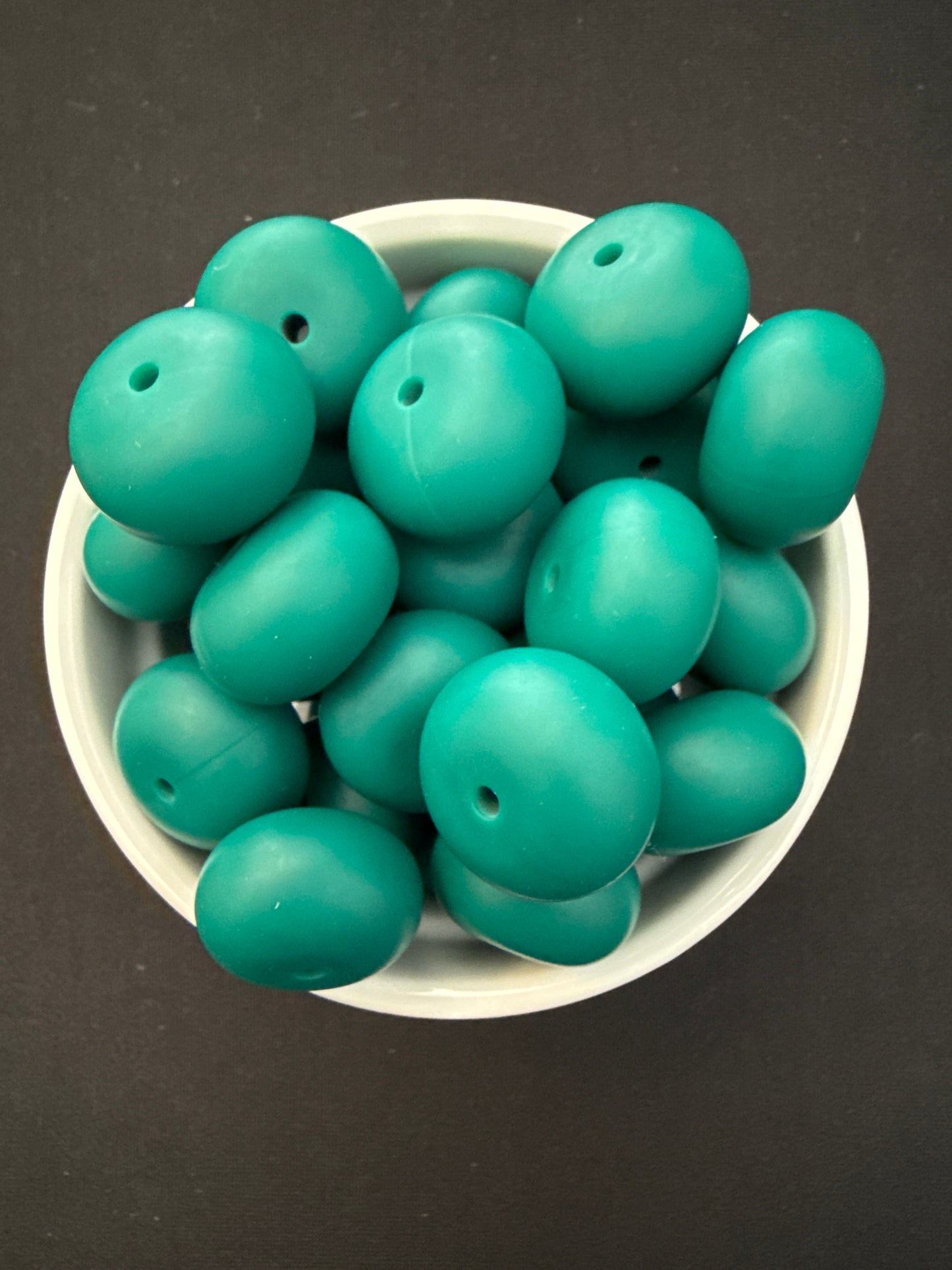 22mm Abacus Solid Color Beads - Tropical Seas 127