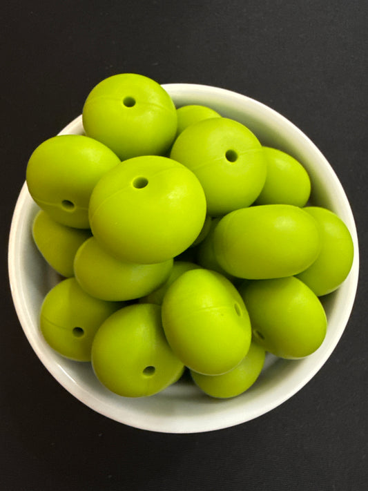 22mm Abacus Solid Color Beads - Pistachio 23