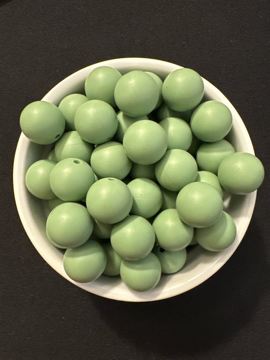 Solid Color Beads -  Seaweed