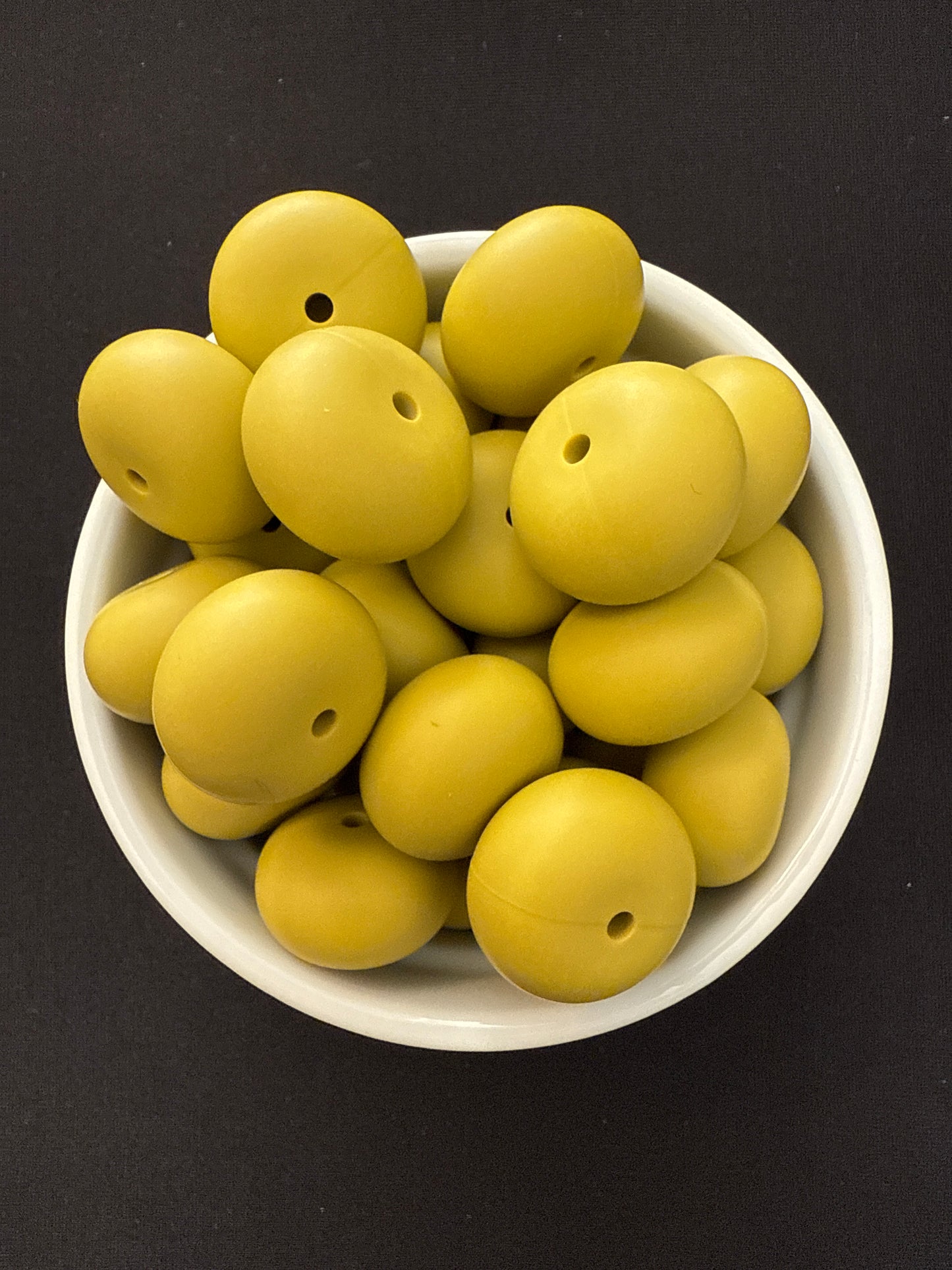 22mm Abacus Solid Color Beads - Olive 71
