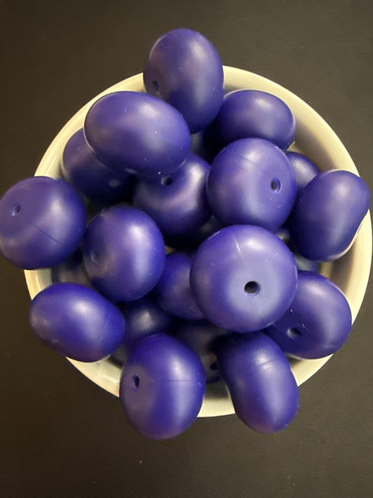 22mm Abacus Solid Color Beads - Navy 2