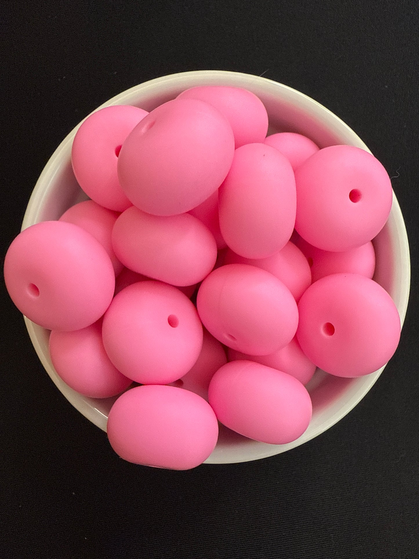 22mm Abacus Solid Color Beads - Pink Elephant 89