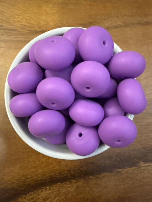 22mm Abacus Solid Color Beads - Princess Purple 4