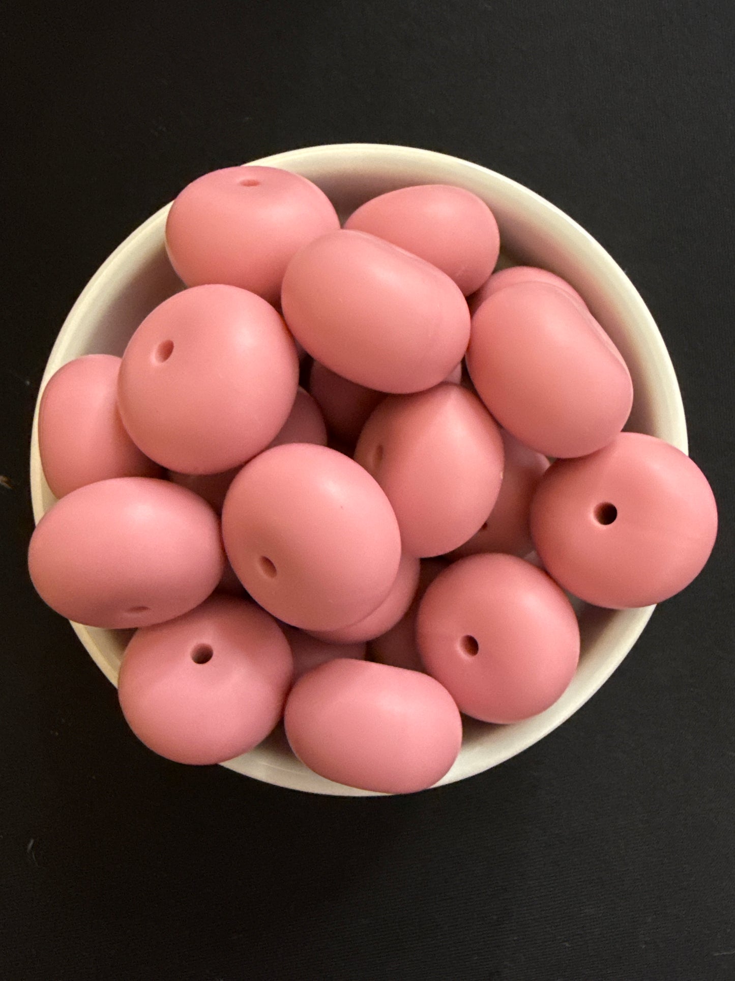22mm Abacus Solid Color Beads - Blush 78