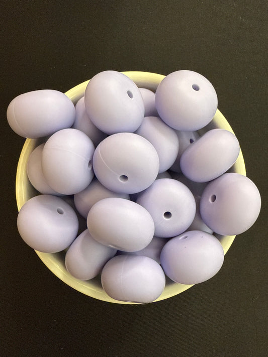 22mm Abacus Solid Color Beads - Periwinkle 106