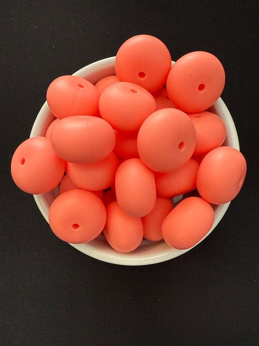 22mm Abacus Solid Color Beads - Salmon 107
