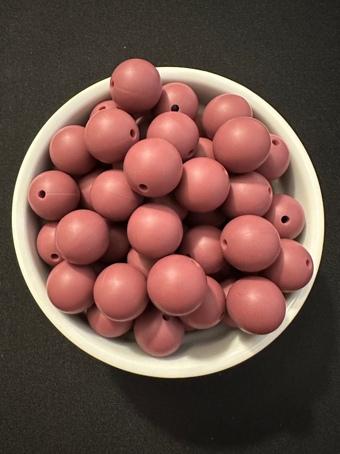 Solid Color Beads - Dusty Plum