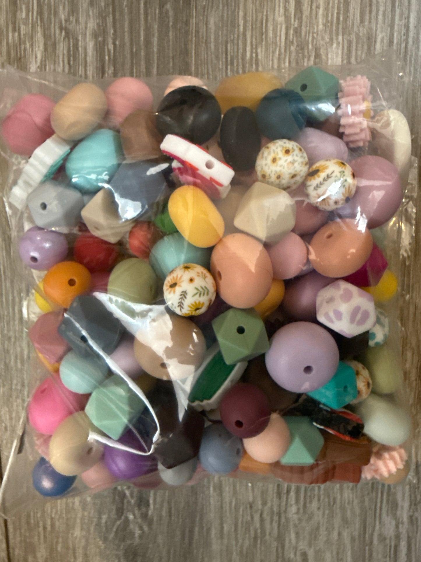 Mystery bag (150 random silicone beads and focals)