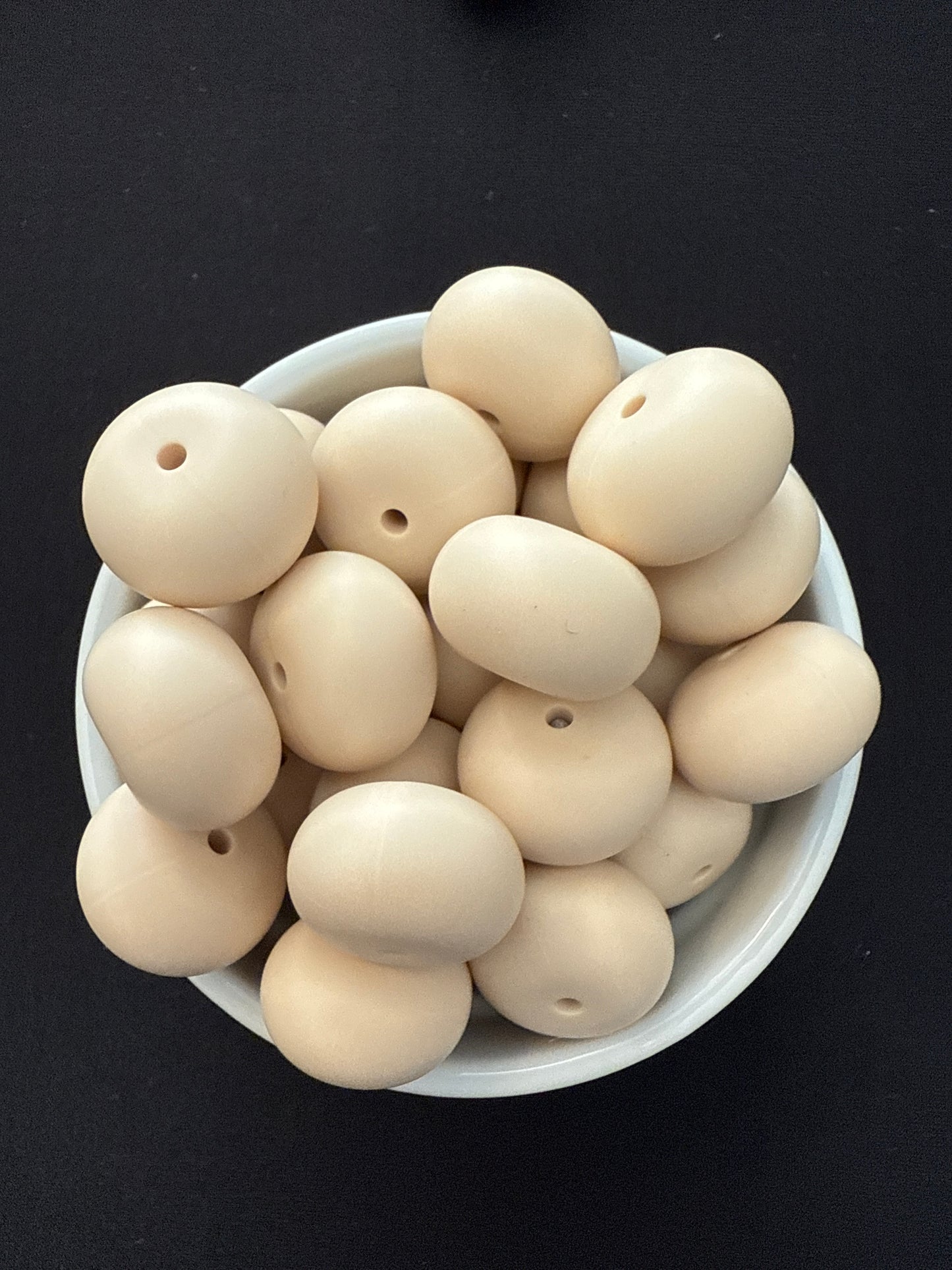 22mm Abacus Solid Color Beads - Light Khaki 88