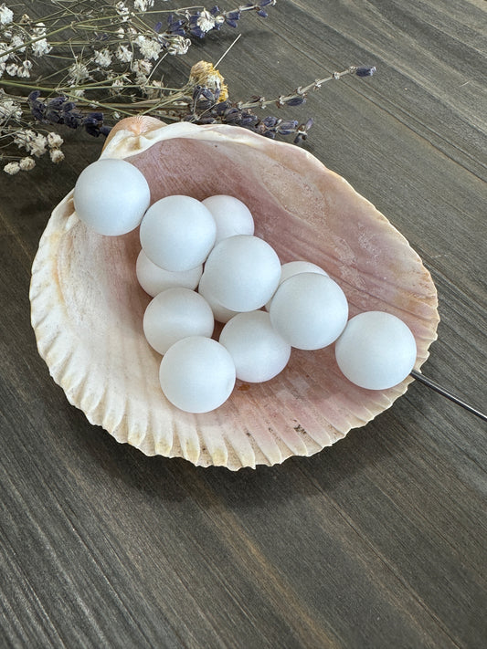 Solid Color Beads - White #29
