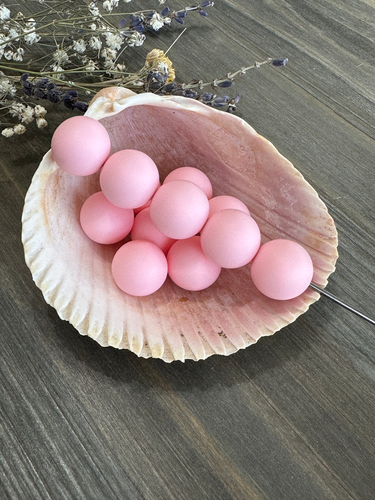 Solid Color Beads - It’s a Girl Pink #47