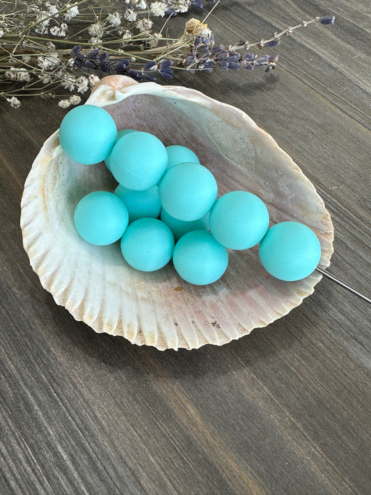 Solid Color Beads - Light Turquoise #82