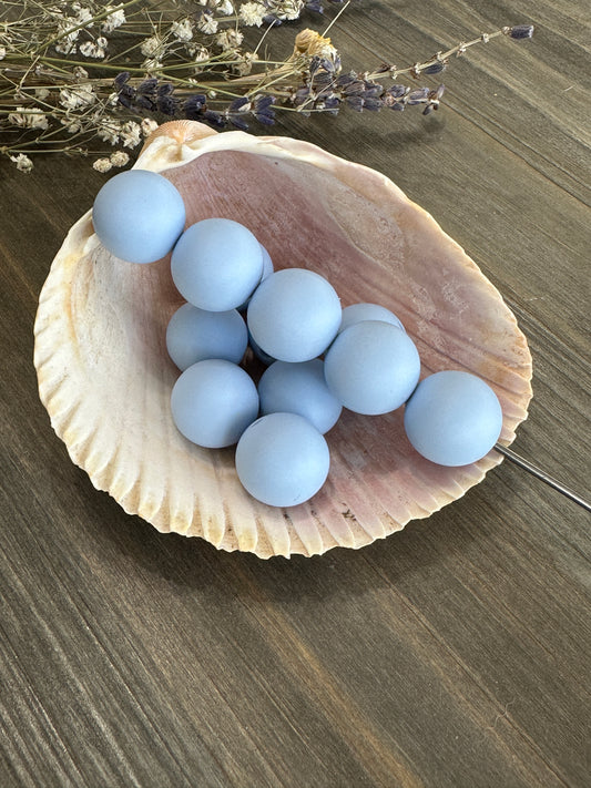 Solid Color Beads - Powder Blue #86
