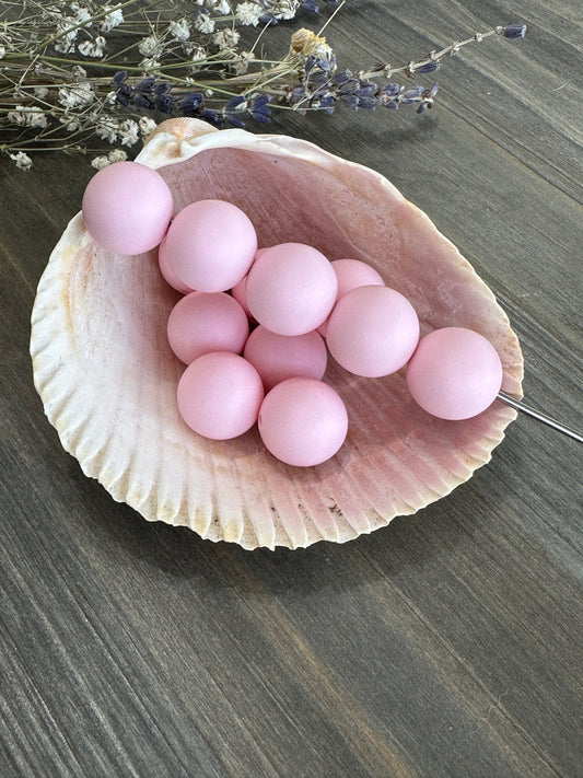Solid Color Beads - Pastel Pink #87