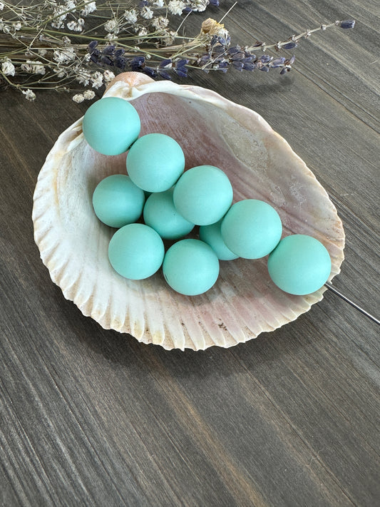 Solid Color Beads - Dusty Mint #93