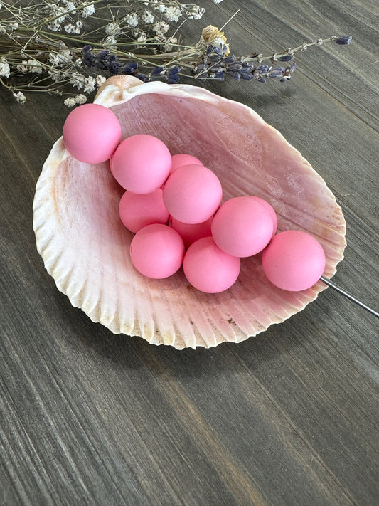 Solid Color Beads - Eraser Pink #118