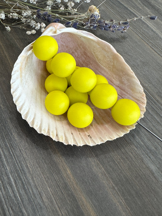 Solid Color Beads - Tennis Ball #134