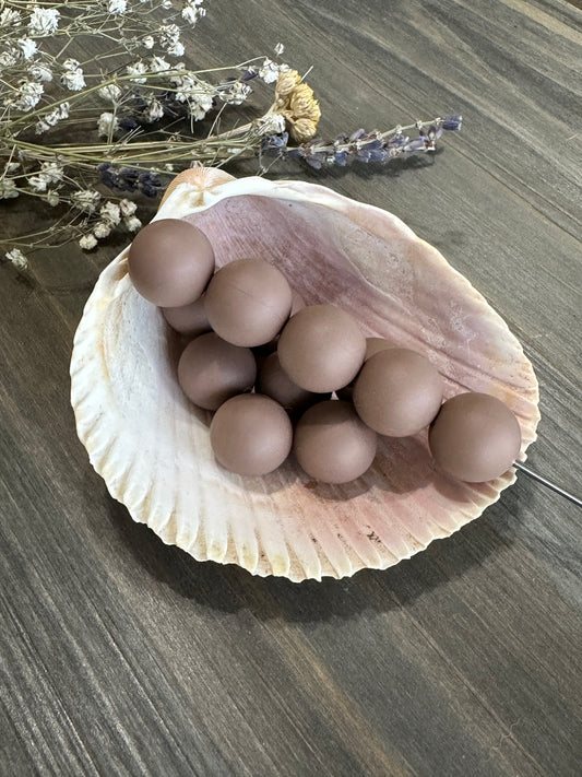 Solid Color Beads - Mocha #114