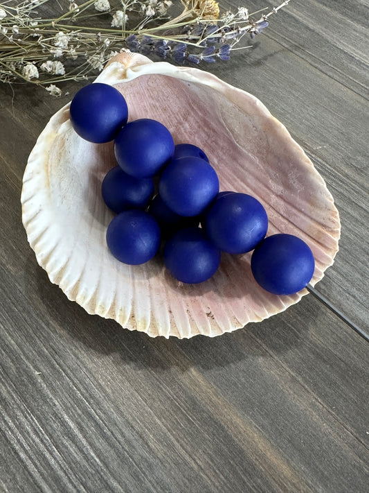 Solid Color Beads - Navy #2