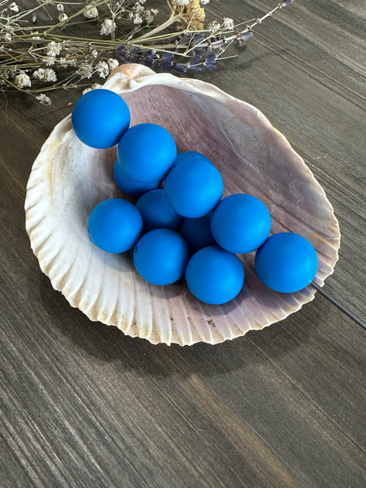 Solid Color Beads - Electric Blue #26