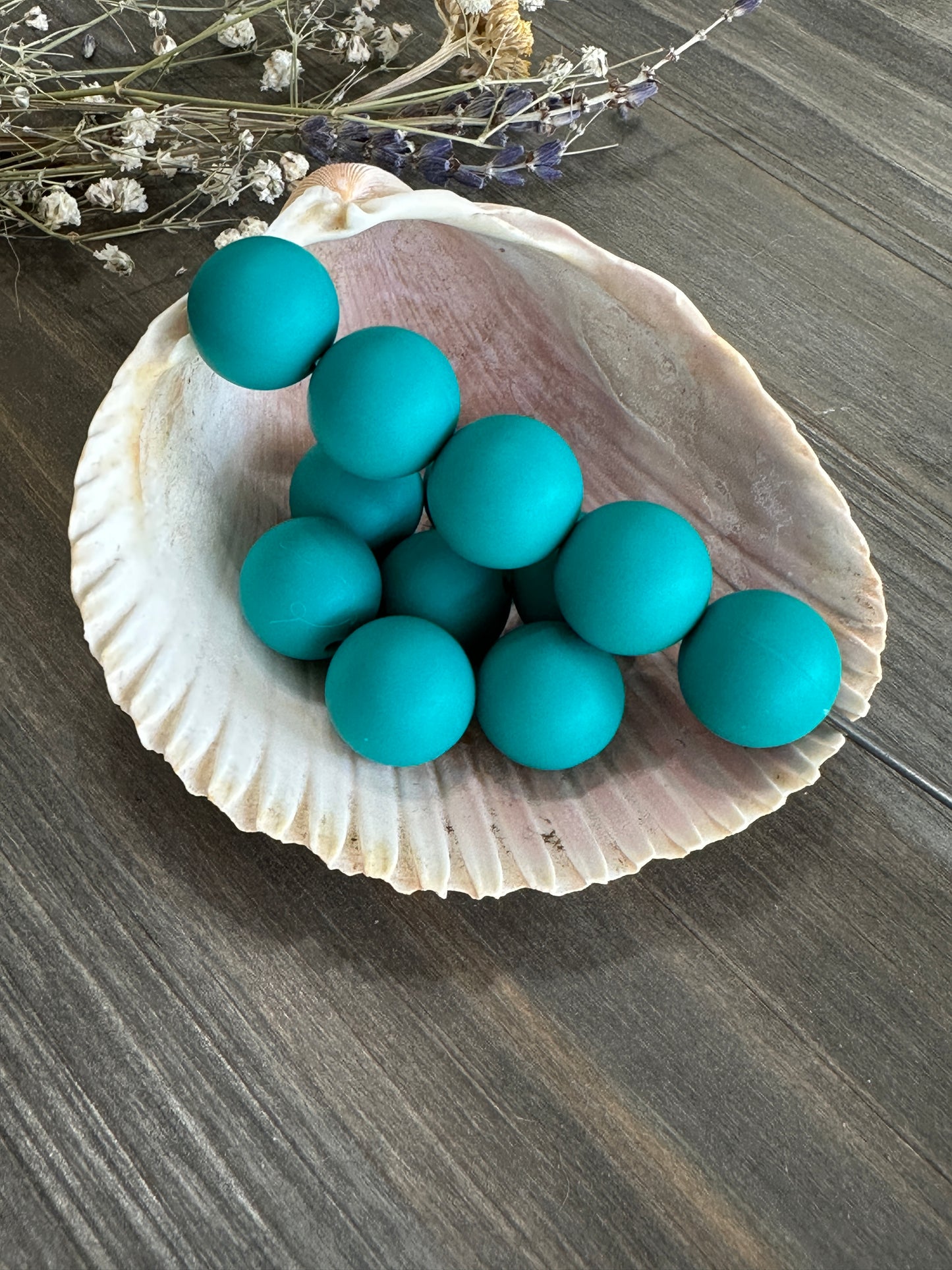 Solid Color Beads - Teal #28