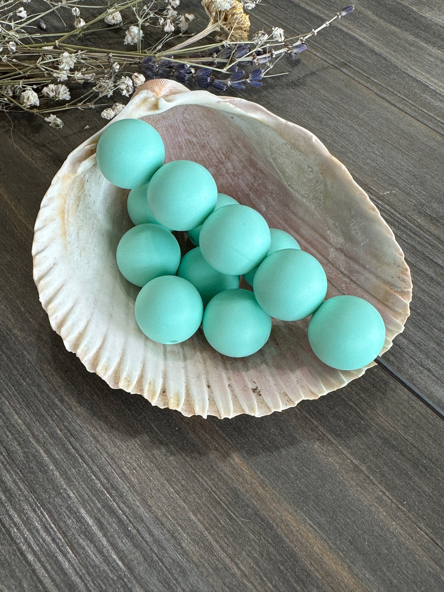 Solid Color Beads - Mint #38