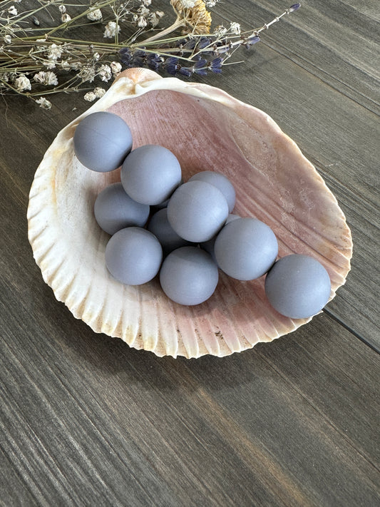 * 15mm Solid Color Beads - Gray #44