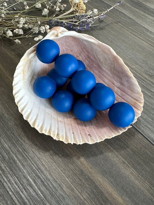 Solid Color Beads - Blue Raspberry #50