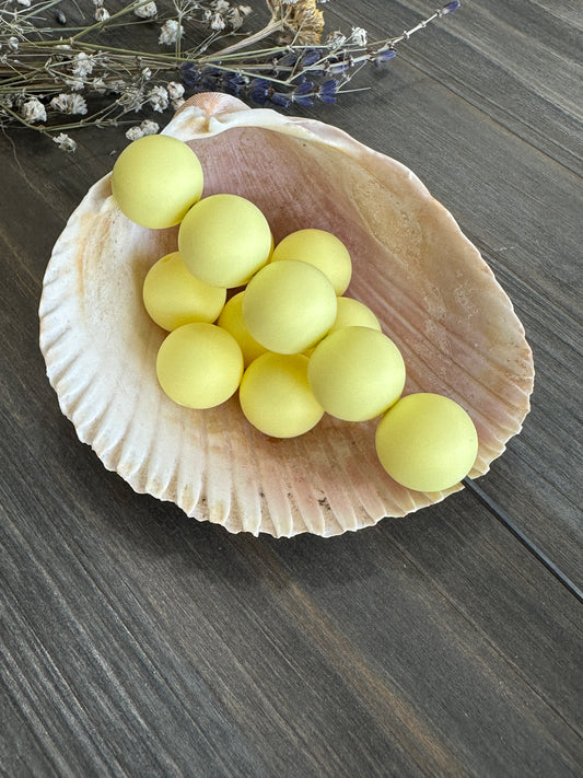 Solid Color Beads - Baby Yellow #91