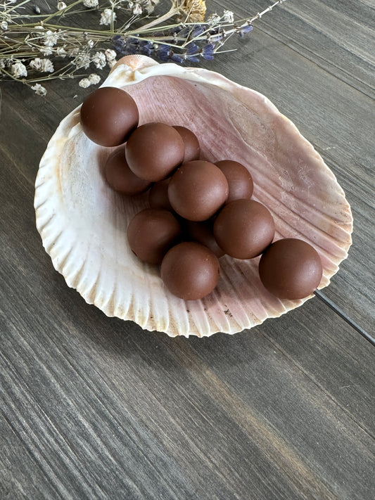 Solid Color Beads - Chocolate #128