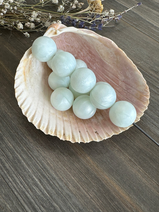 Solid Color Beads - Sea Mist Pearl #143