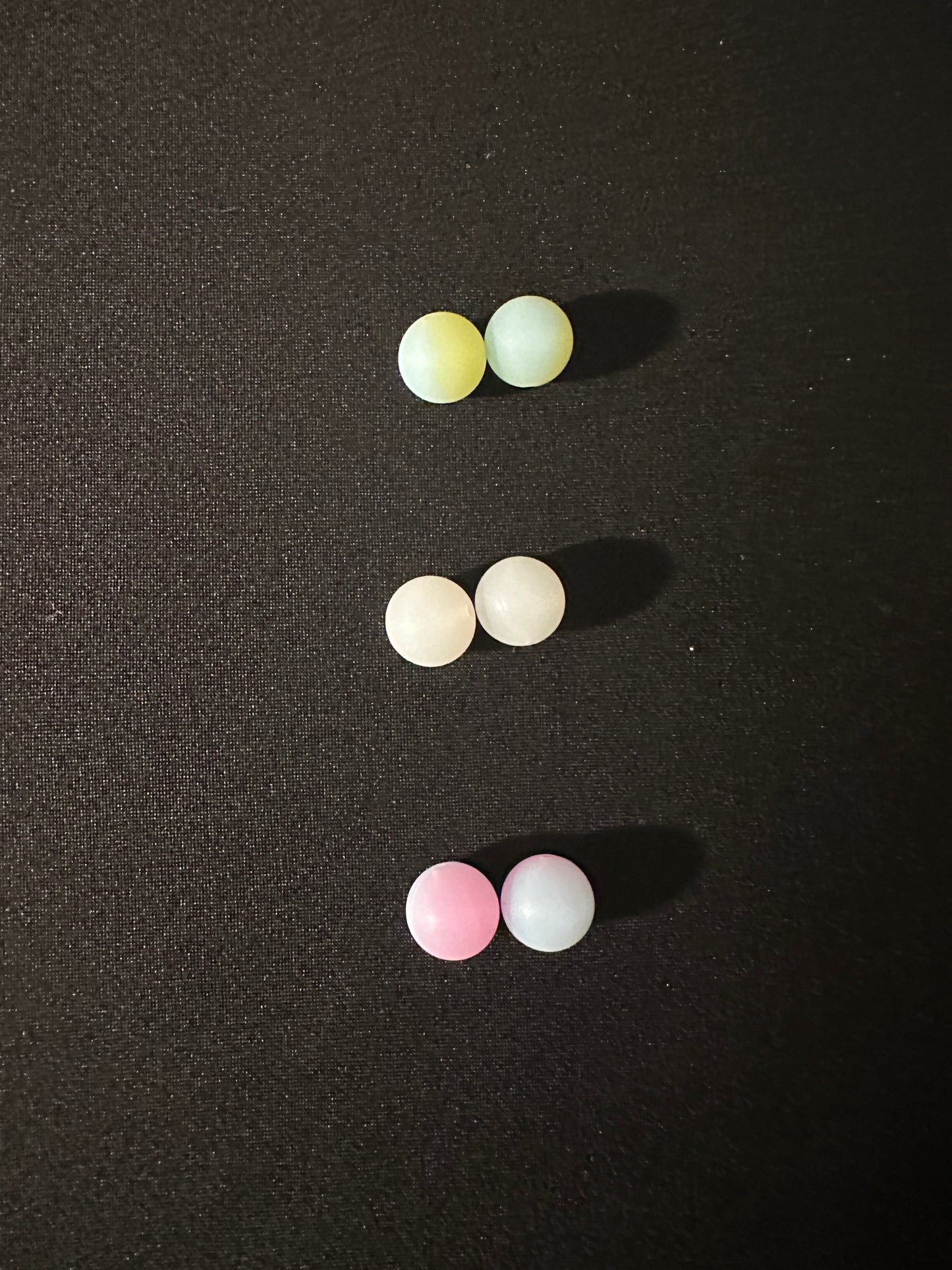 15mm round specialty beads - GLOW Pink/Blue #G12