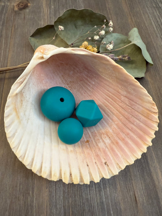 Solid Color Beads - Teal #28