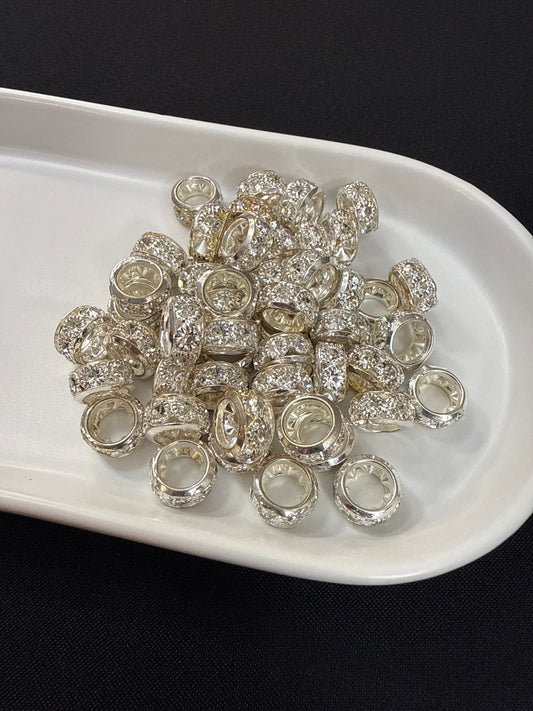 Chunky rhinestone spacers
